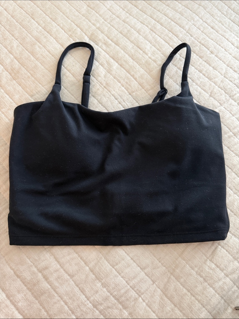 GLOWMODE Everyday Black Bandeau Bralette with Adjustable Straps